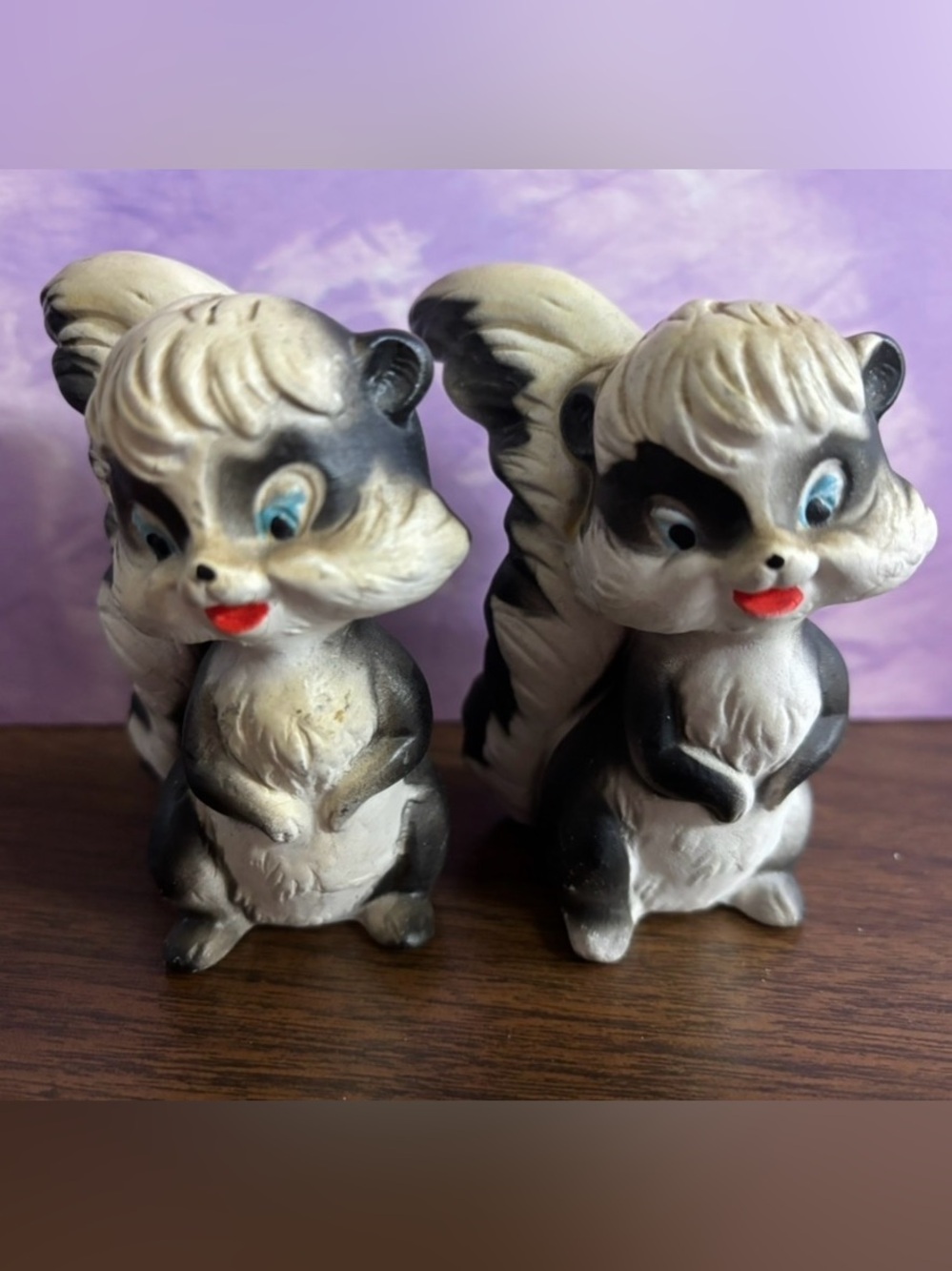 Vintage Anthropomorphic Skunks S & P Shakers